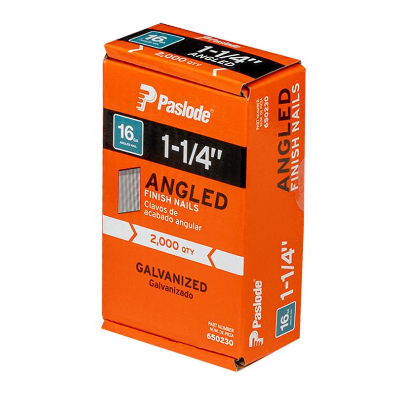 Paslode 1-1/4 in. L X 16 Ga. Angled Strip Galvanized Finish Nails 20 deg 2,000 pk