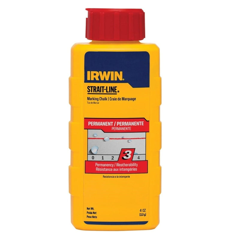 Irwin Strait-Line 8 oz Permanent Marking Chalk Crimson Red