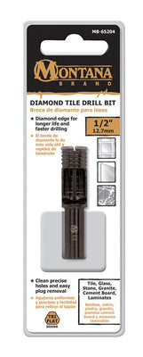 Montana Brand 1/2 in. Alloy Steel Drill Bit 3-Flat Shank