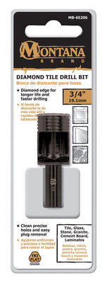 Montana Brand 3/4 in. Alloy Steel Drill Bit 3-Flat Shank