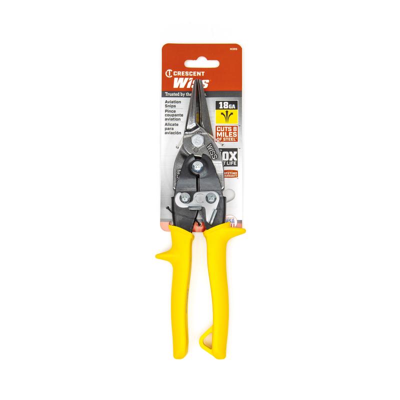 Crescent Wiss 9-3/4 in. Stainless Steel Straight Combination Pattern Snips 18 Ga.