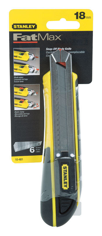 Stanley FatMax 7 in. Retractable Snap-Off Utility Knife Black/Yellow