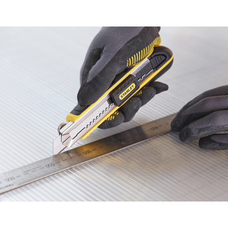 Stanley FatMax 7 in. Retractable Snap-Off Utility Knife Black/Yellow