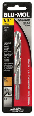 Blu-Mol Xtreme 7/16 in. X 5-1/2 in. L High Speed Steel Drill Bit Round Shank