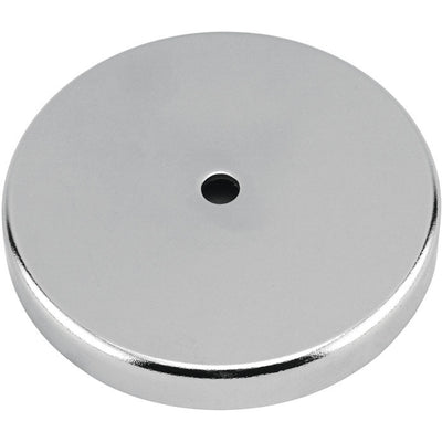 Magnet Source .283 in. L X 1.42 in. W Silver Round Base Magnet 16 lb. pull