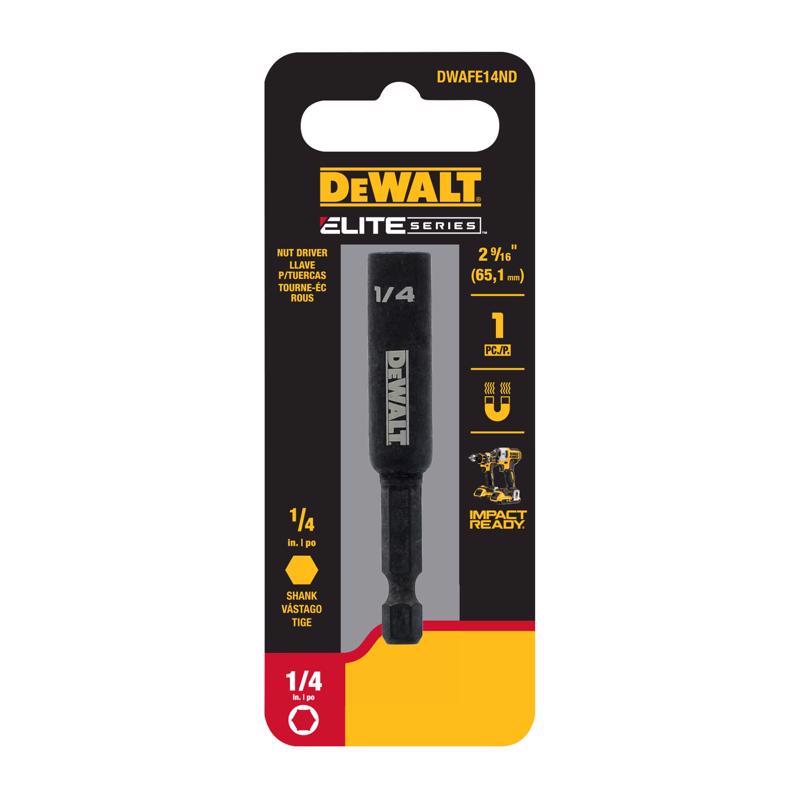 DeWalt ELITE SERIES 1/4 in. X 2-9/16 in. L Steel Nut Driver