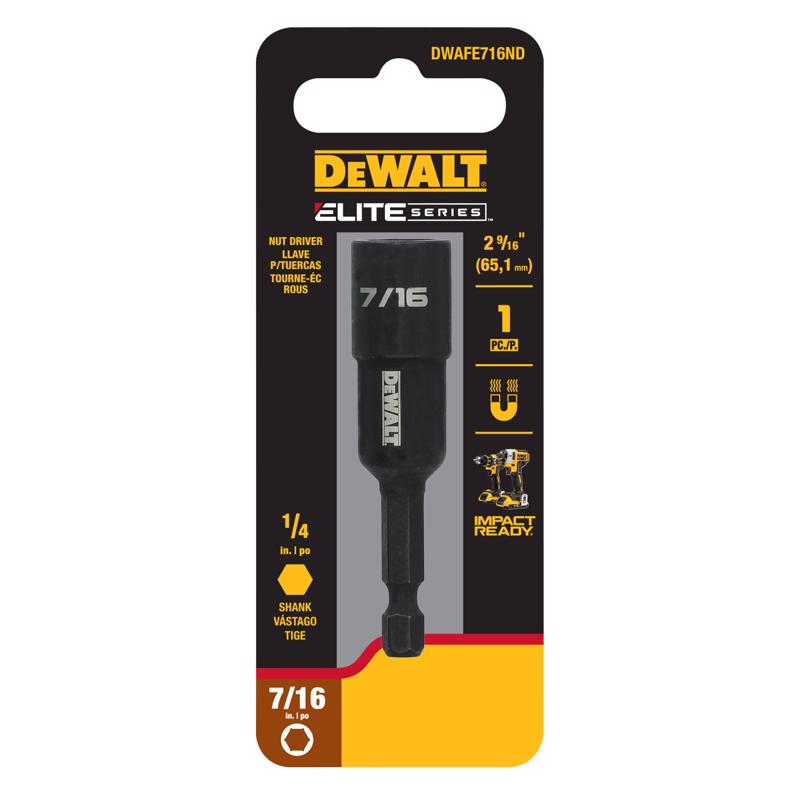 DeWalt 7/16 in. X 2-9/16 in. L Steel Nut Driver