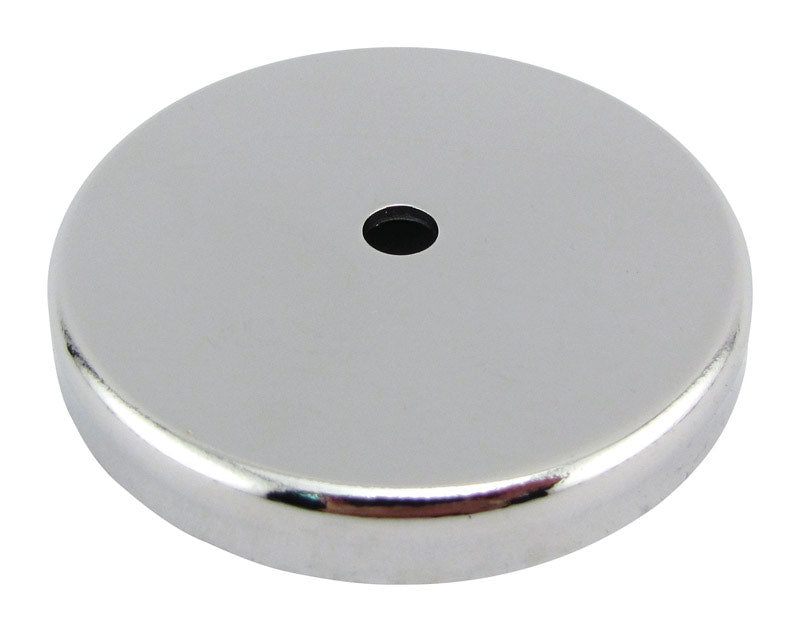 Magnet Source .375 in. L X 2.61 in. W Silver Round Base Magnet 65 lb. pull