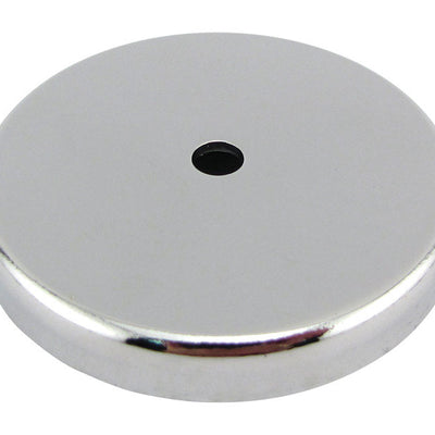 Magnet Source .375 in. L X 2.61 in. W Silver Round Base Magnet 65 lb. pull
