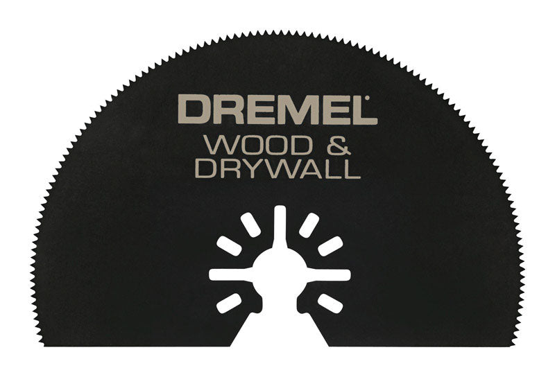 Dremel Multi-Max 2.5 X 3 in. L Steel Half-Moon Oscillating Blade