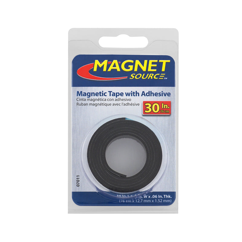 Magnet Source 30 in. L X .5 in. W Black Strip Magnetic Tape