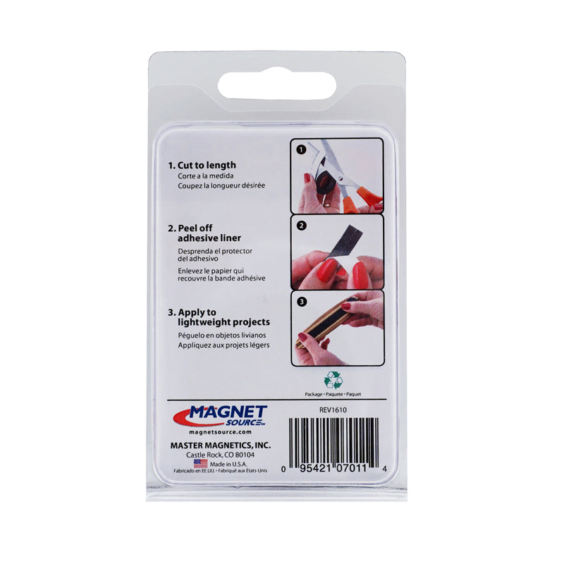 Magnet Source 30 in. L X .5 in. W Black Strip Magnetic Tape