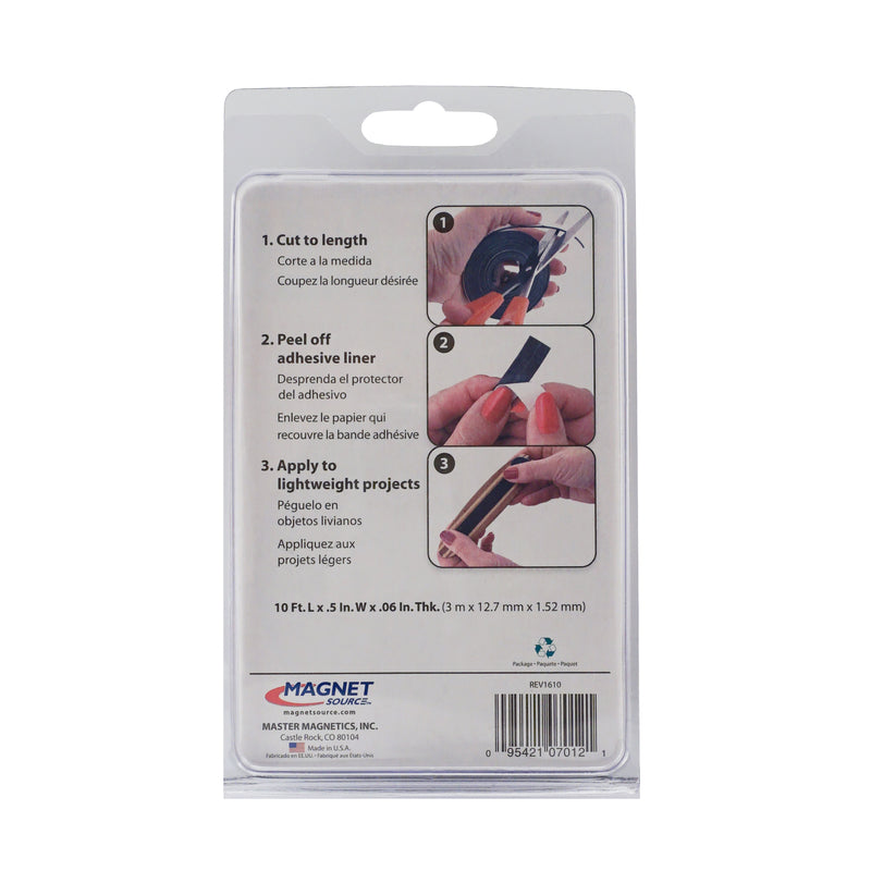 Magnet Source 120 in. L X .5 in. W Black Magnetic Tape 1