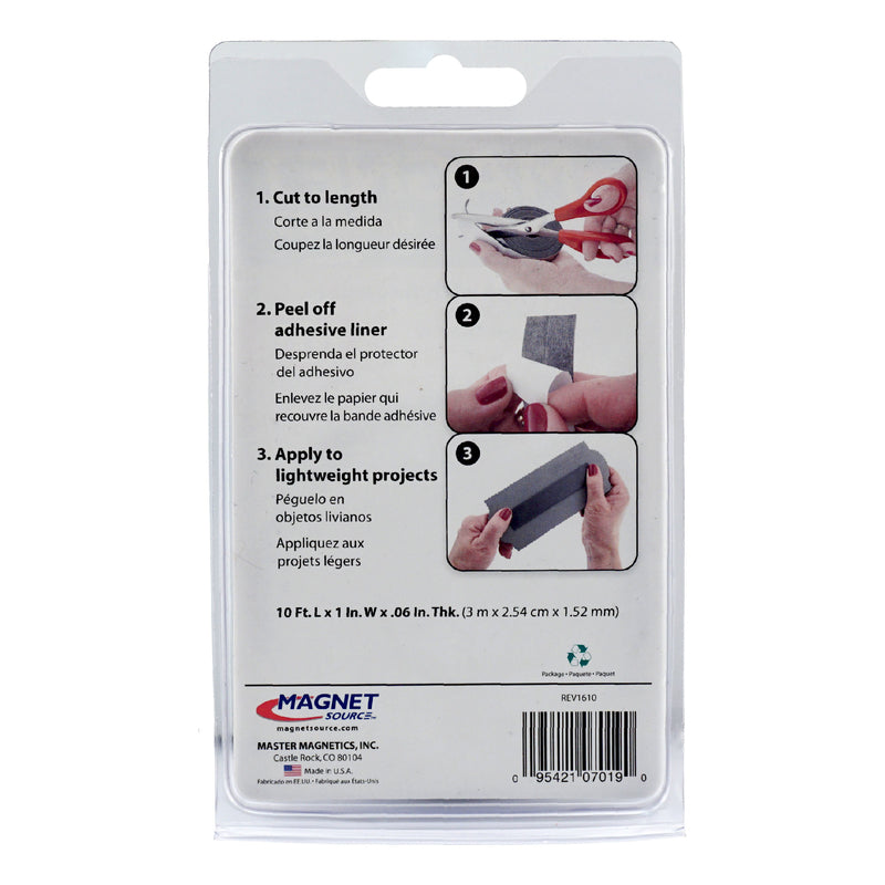 Magnet Source 120 in. L X 1 in. W Black Magnetic Tape