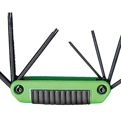 Eklind Ergo-Fold Assorted Fold-Up Tamper Resistant Torx Hex Key Set 7 pc