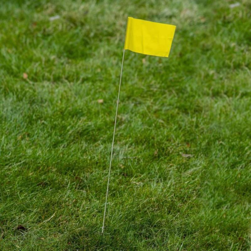 C.H. Hanson 15 in. Yellow Marking Flags Polyvinyl 10 pk