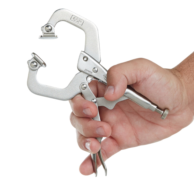 Irwin Vise-Grip 2-1/8 in. X 1-1/2 in. D Locking C-Clamp with Swivel Pads 1000 lb