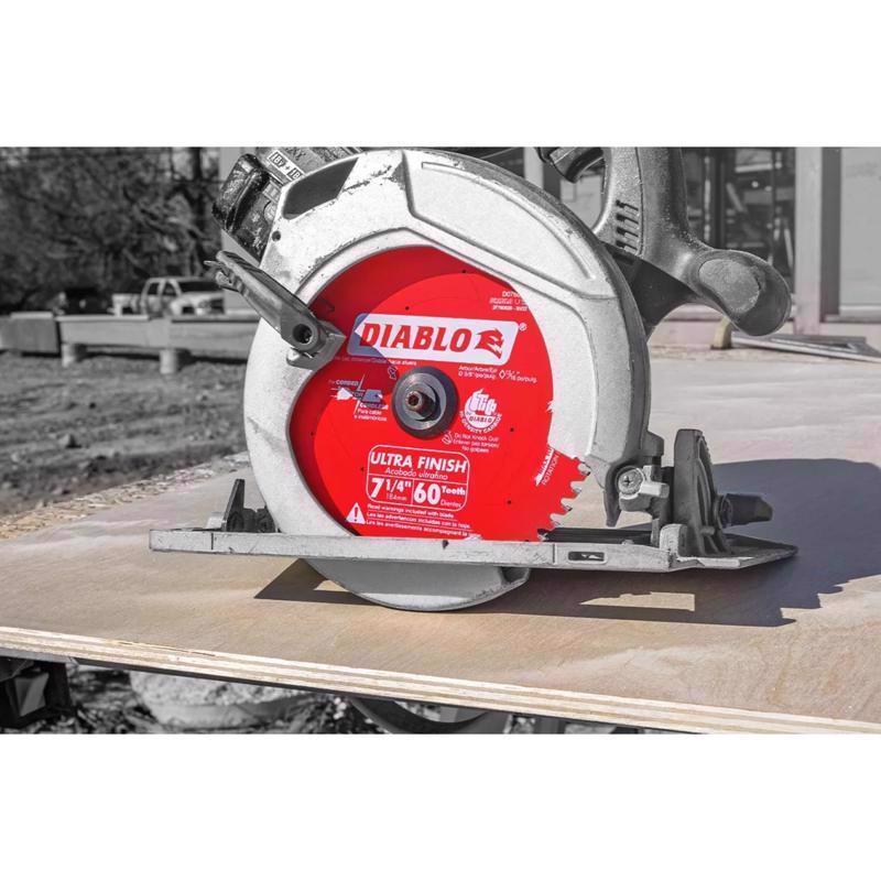 Diablo 7-1/4 in. D X 5/8 in. TiCo Hi-Density Carbide Finishing Saw Blade 60 teeth