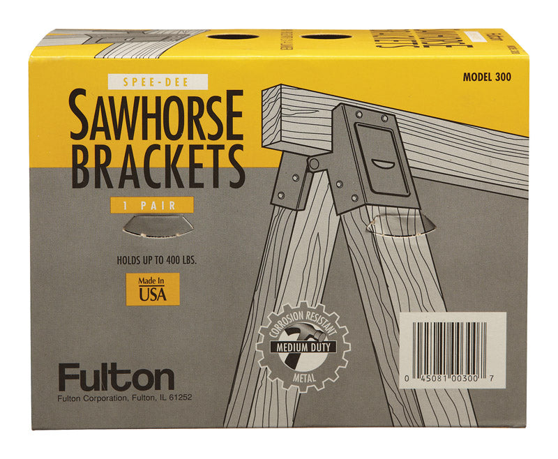 Fulton 2 in. H X 4 in. W Sawhorse Brackets 400 lb. cap.