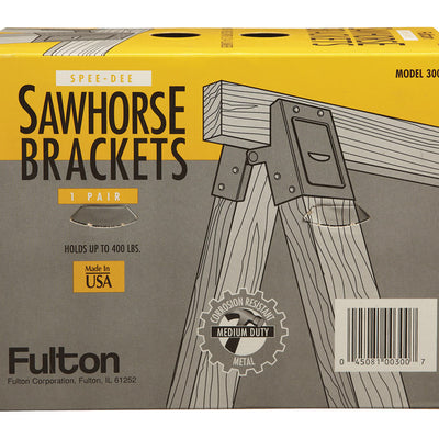 Fulton 2 in. H X 4 in. W Sawhorse Brackets 400 lb. cap.