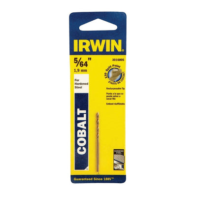 Irwin 5/64 in. X 2 in. L Cobalt Alloy Steel Drill Bit Straight Shank
