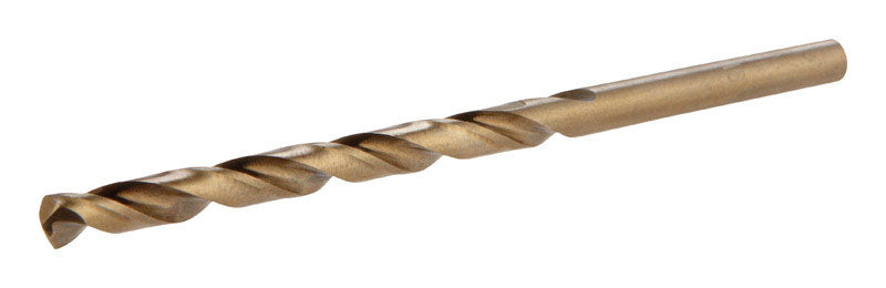 Irwin 3/16 in. X 3-1/2 in. L Cobalt Alloy Steel Drill Bit Straight Shank