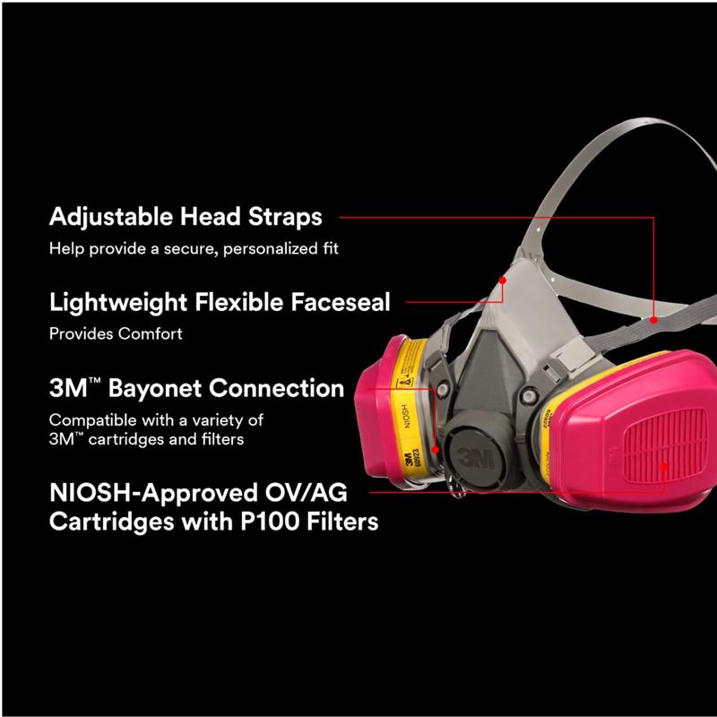 3M P100 Multi-Purpose OV/AG Respirator M