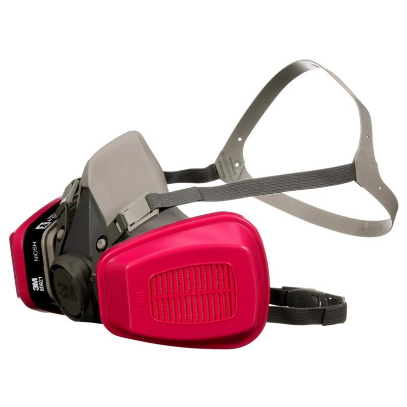 3M P100 Multi-Purpose Half Face Respirator Valved Multicolored M
