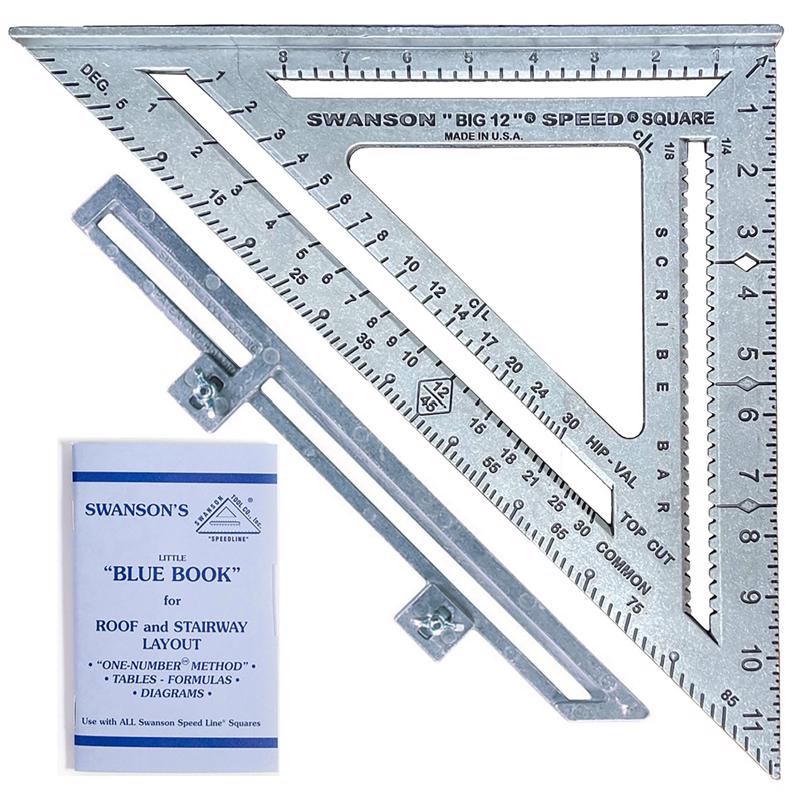 Swanson 12 in. L X 1 in. H Aluminum Big 12 Speed Square