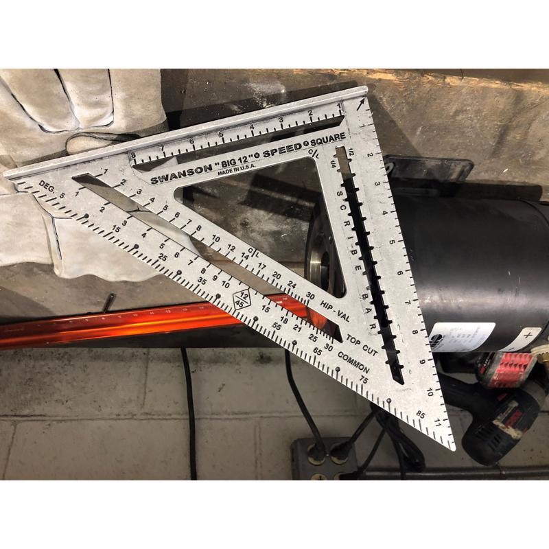 Swanson 12 in. L X 1 in. H Aluminum Big 12 Speed Square