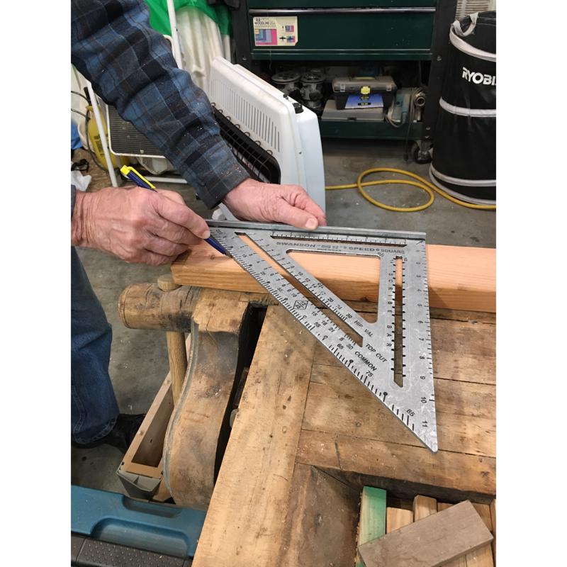Swanson 12 in. L X 1 in. H Aluminum Big 12 Speed Square