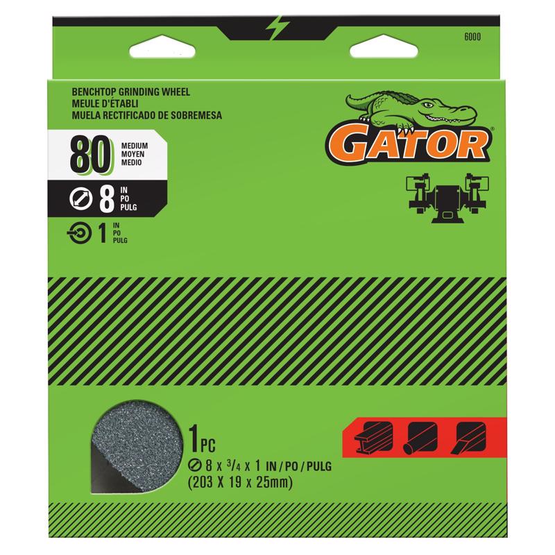 Gator 8 in. D X 1 Grinding Wheel