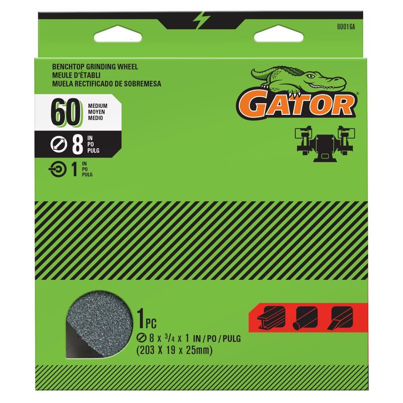 Gator 8 in. D X 1 in. X 1 in. thick Grinding Wheel
