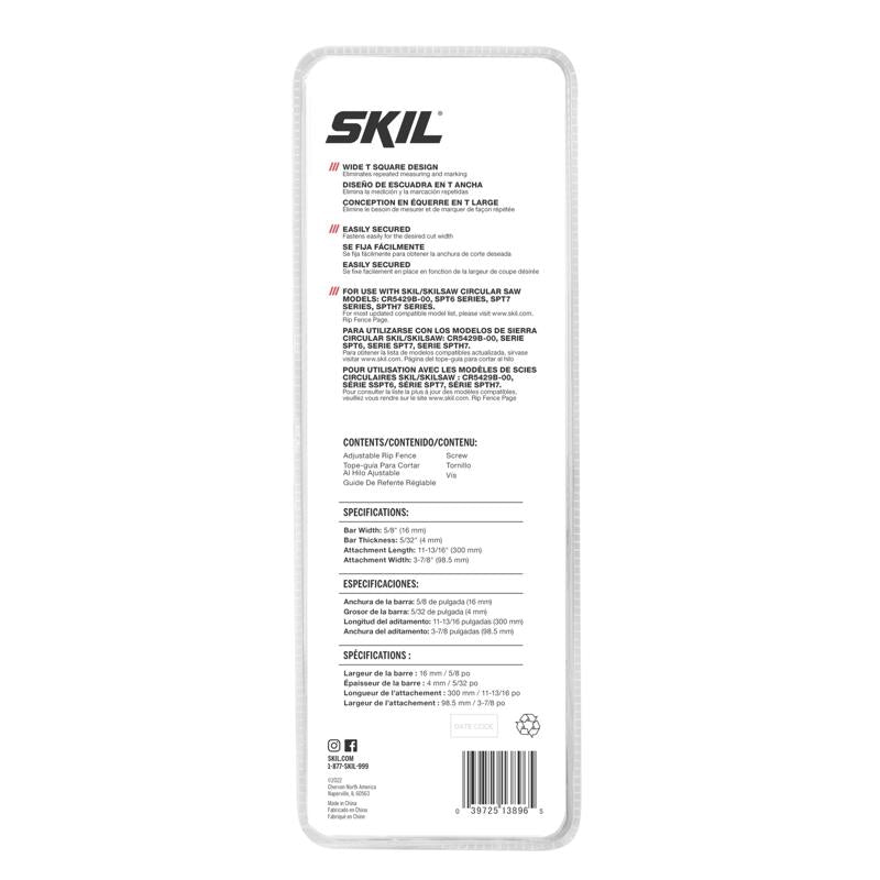 SKIL 18.3 in. L Circular Saw Rip Fence