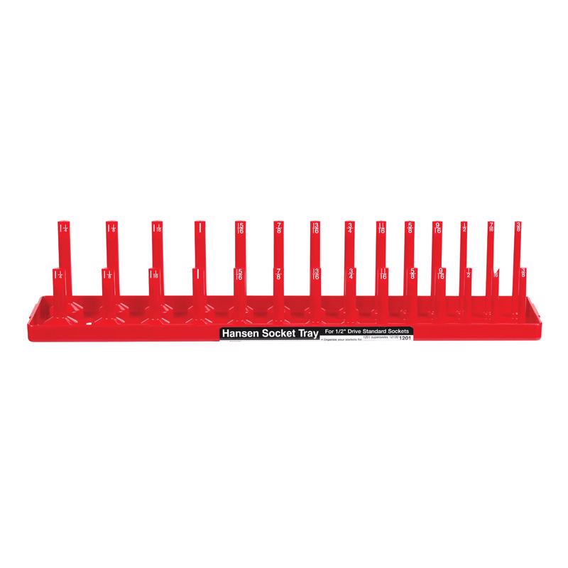 Hansen Global 18 in. L X 1/2 in. drive SAE Socket Tray