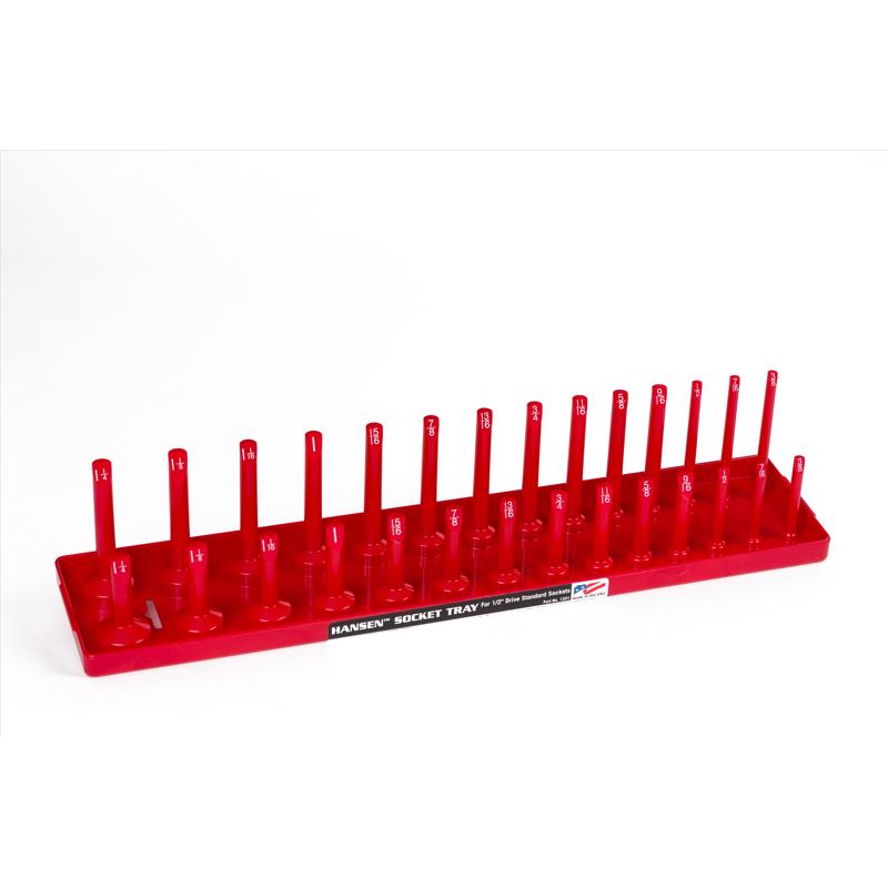 Hansen Global 18 in. L X 1/2 in. drive SAE Socket Tray