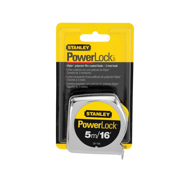 Stanley PowerLock 16 ft. L X 0.75 in. W Compact Tape Measure