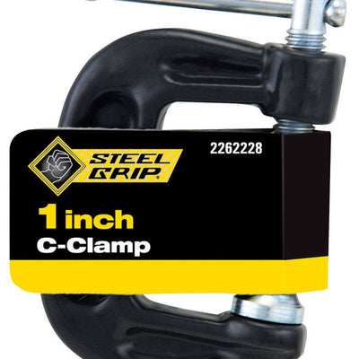Steel Grip 1 in. Adjustable C-Clamp