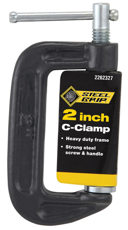 Steel Grip 2 in. X 1 in. D Adjustable C-Clamp 1 lb