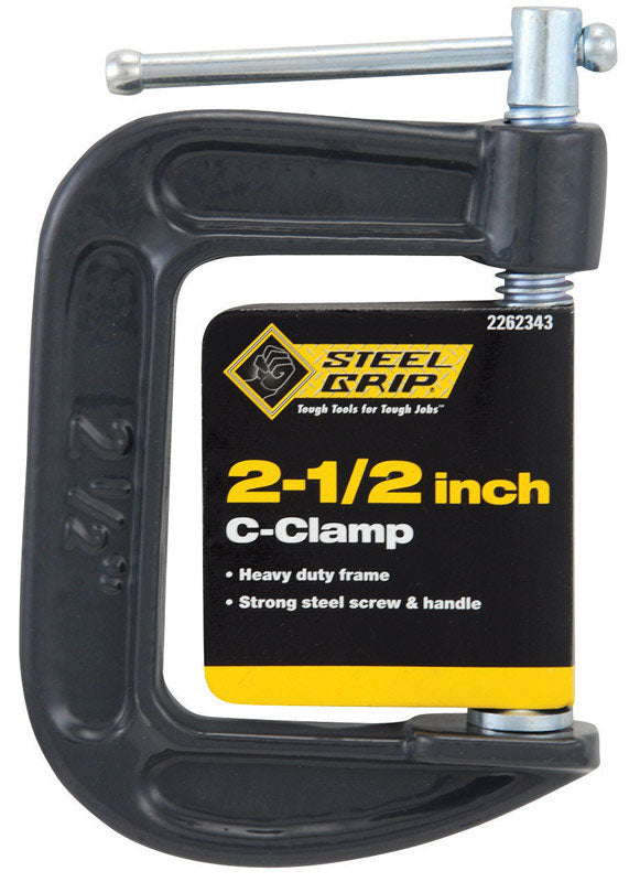 Steel Grip 2-1/2 in. Adjustable C-Clamp