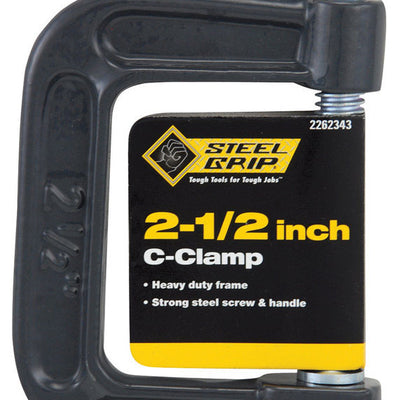 Steel Grip 2-1/2 in. Adjustable C-Clamp