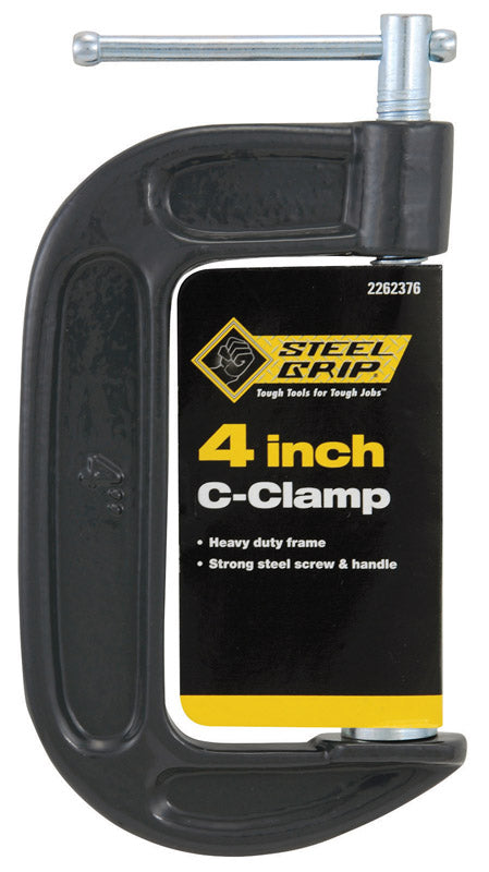 Steel Grip 4 in. Adjustable C-Clamp