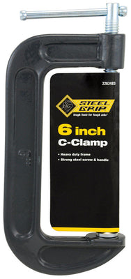Steel Grip 6 in. Adjustable C-Clamp