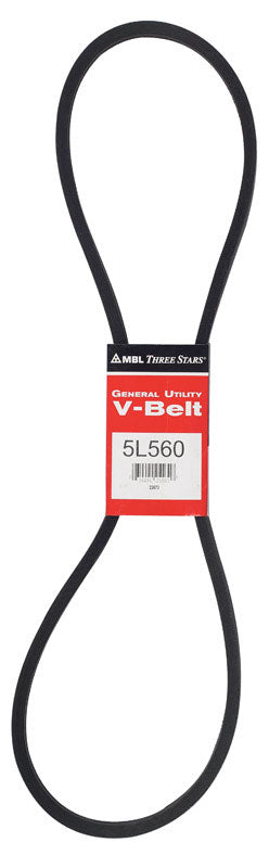 Mitsuboshi FHP General Utility V-Belt 0.63 in. W X 56 in. L For Fractional Horsepower Motors