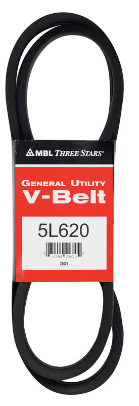 Mitsuboshi FHP General Utility V-Belt 0.63 in. W X 62 in. L For Fractional Horsepower Motors