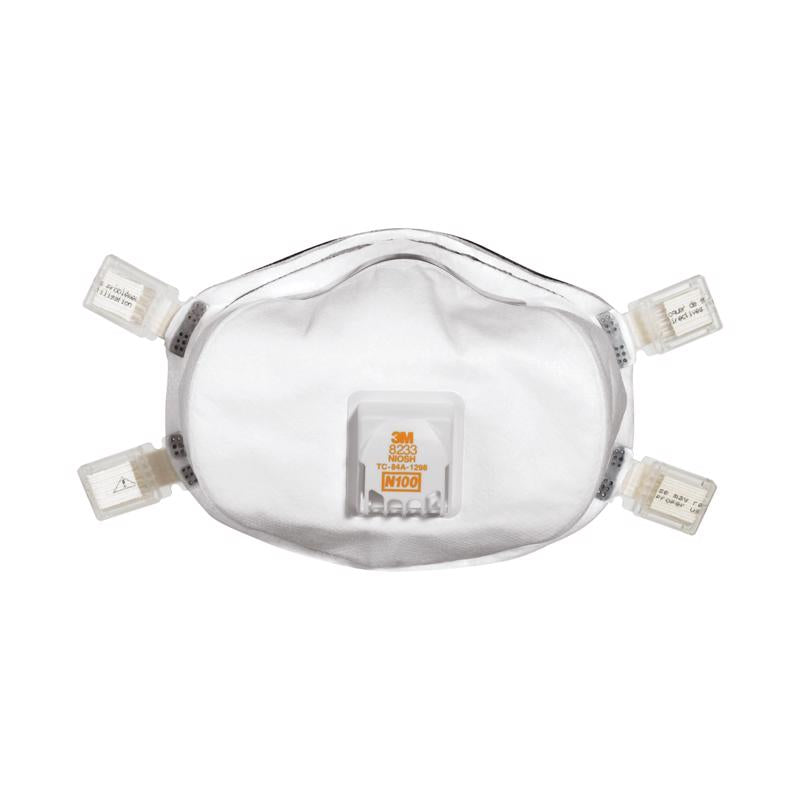 3M N100 Lead Paint Removal Disposable Respirator Valved White
