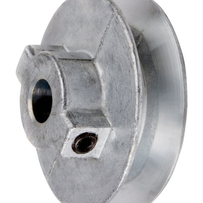 Chicago Die Cast 4 in. D X 1/2 in. D Zinc Single V-Grooved Pulley