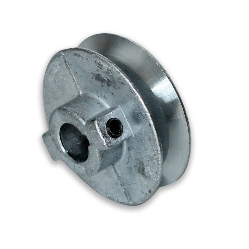 Chicago Die Cast 4 in. D X 5/8 in. D Zinc Single V-Grooved Pulley