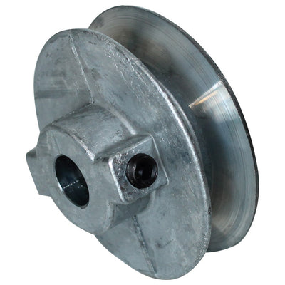 Chicago Die Cast 5 in. D X 1/2 in. D Zinc Single V-Grooved Pulley