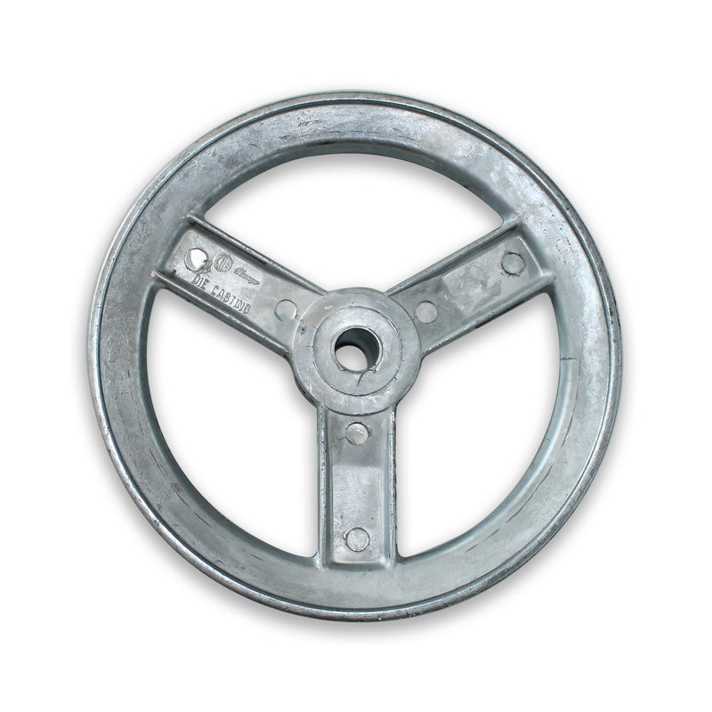 Chicago Die Cast 6 in. D X 1/2 in. D Zinc Single V-Grooved Pulley